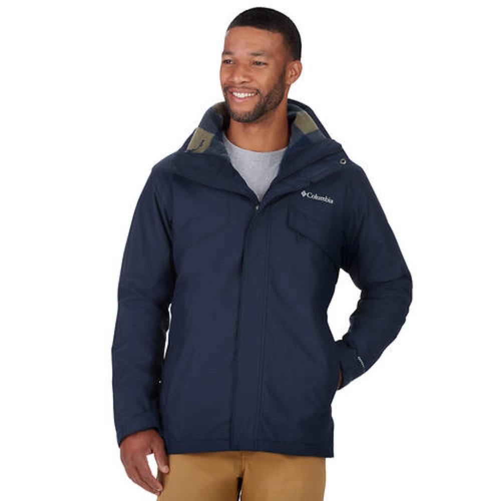 NWT Columbia Men’s 3 in 1 Bugaboo Fleece Interchange Jacket Size M, Blue